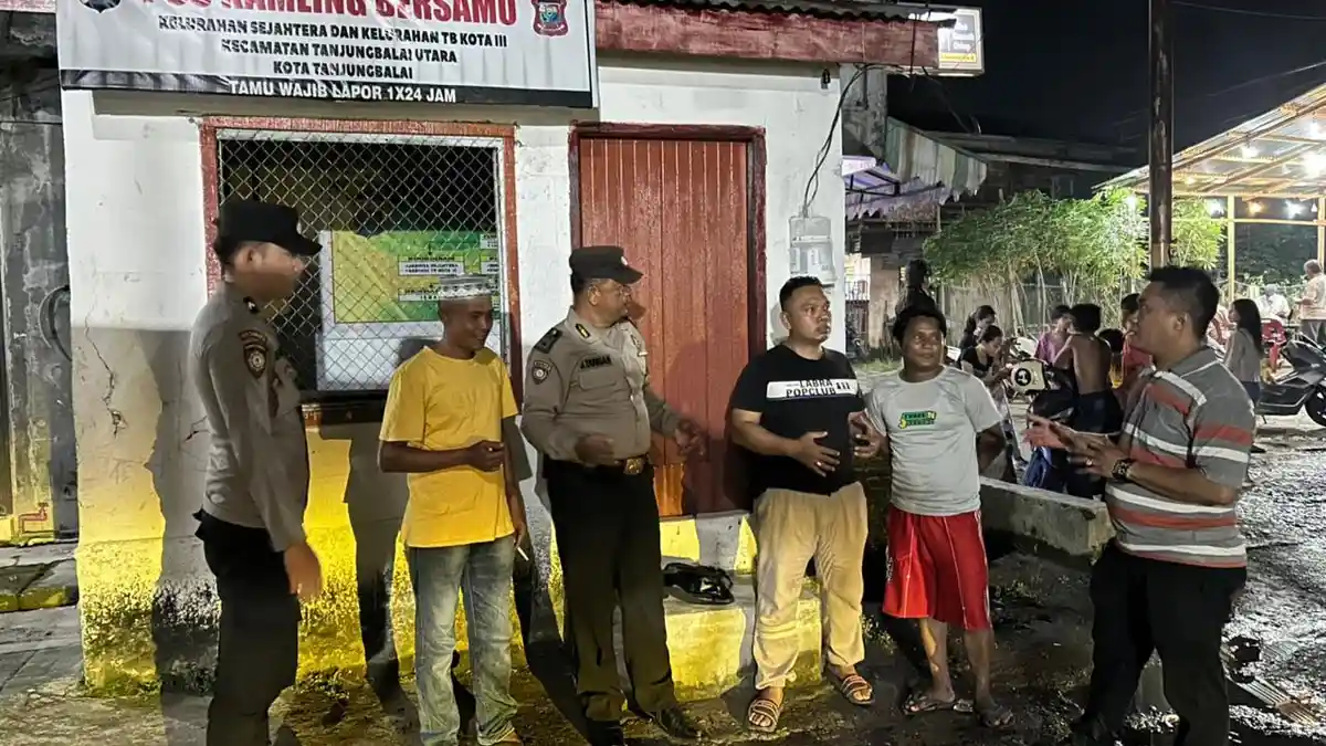 Ronda Malam Hidup Lagi, Polsek Tanjungbalai Utara Gandeng Warga Cegah Kejahatan