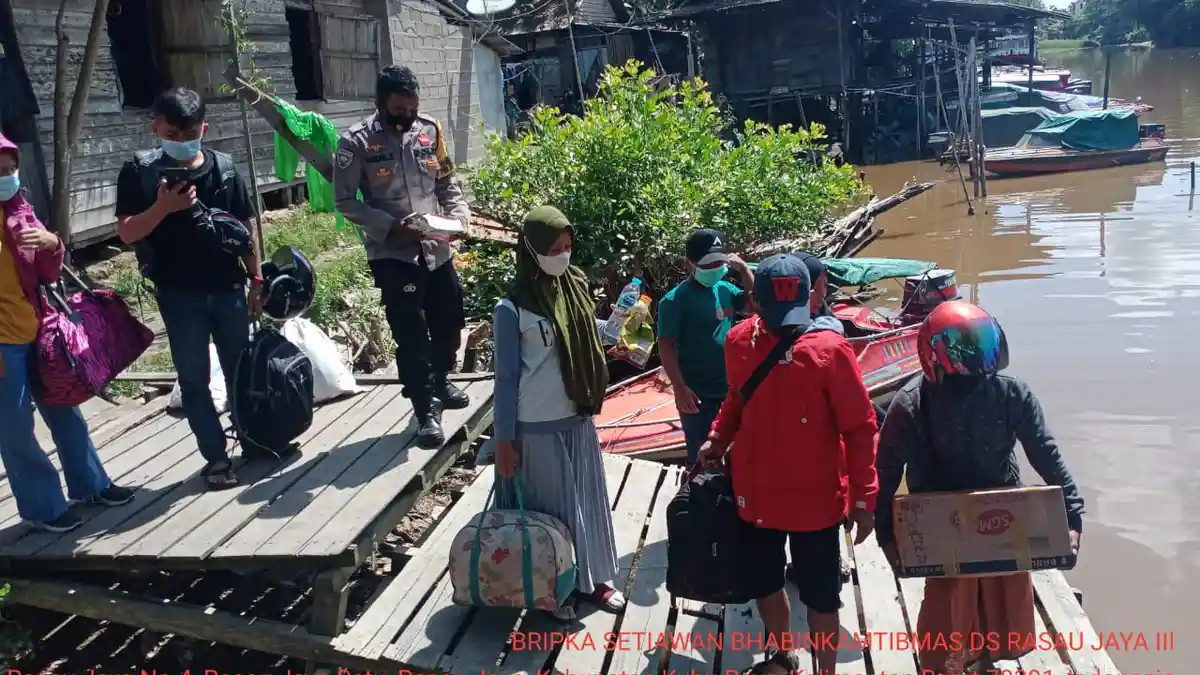 Polsek Rasau Jaya Perketat Pelabuhan dan Dermaga Antisipasi Arus Balik ...
