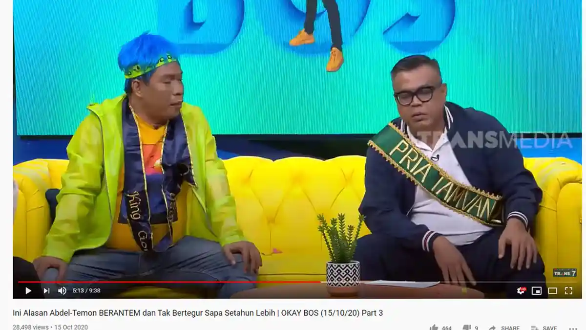 Abdel Pernah Merasa Dikhianati Temon Gara-gara Ini, Setahun Musuhan Sampai Tak Pernah Tegur Sapa