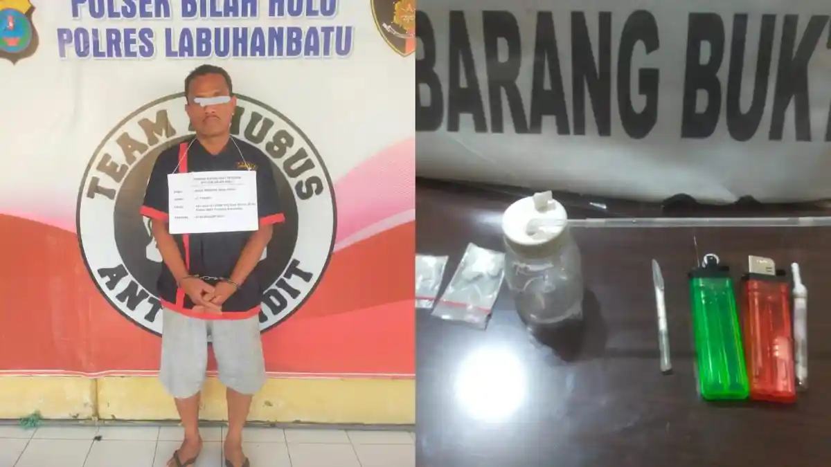 Bandar Sabu di Bilah Hulu Diringkus Polisi Berkat Laporan Warga