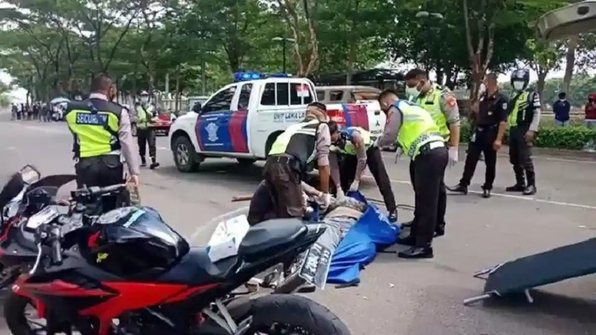 Detik-detik Kecelakaan Maut Tewaskan Pemotor di Tangerang, Berawal dari Konvoi Moge