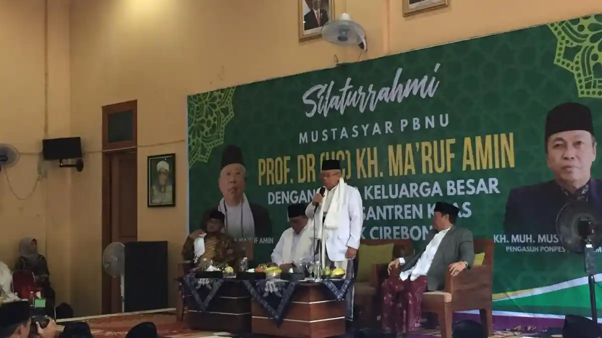 Ma'ruf Amin Sebut Lulusan Santri Banyak Bekerja di Pemerintahan