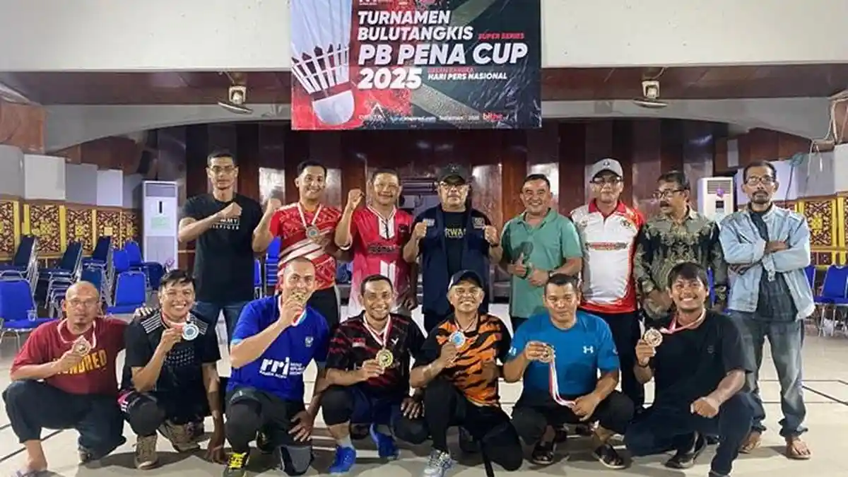 PB PENA Cup 2025 Berakhir, Ganda Safriadi/Syawal Kampiun, Ini Daftar Lengkap Juara