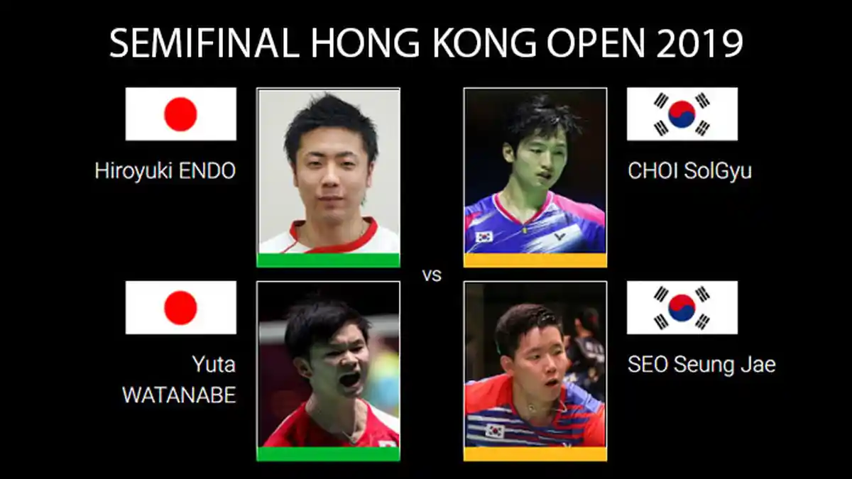 Live Streaming Semifinal Hong Kong Open 2019 Endo/Watanabe vs Choi/Seo, Calon Lawan Ahsan/Hendra