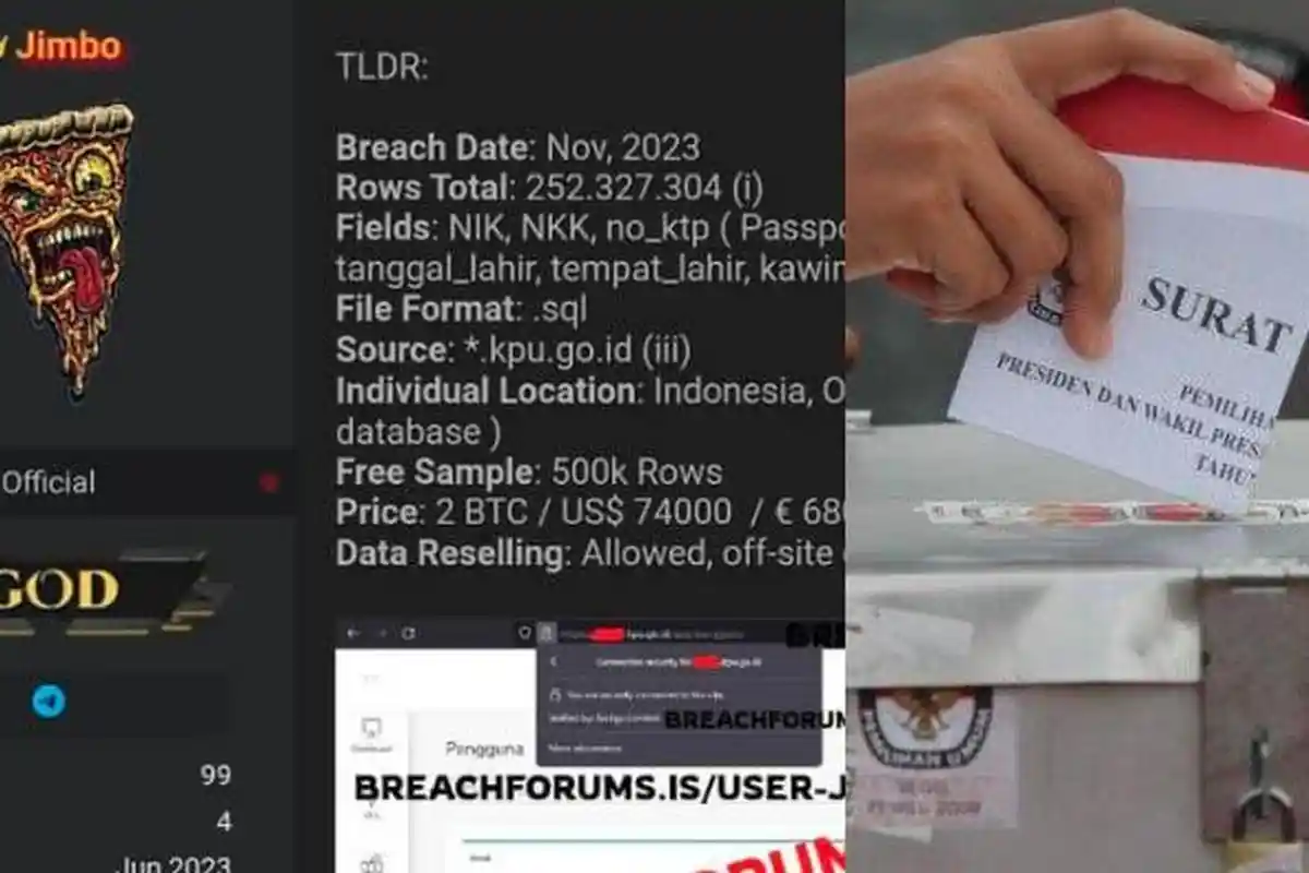 Hacker Jimbo Ngaku Jual Data Pemilih dari Situs Web KPU Rp 1,1 M, Polisi Bertindak, Pakar: Berbahaya