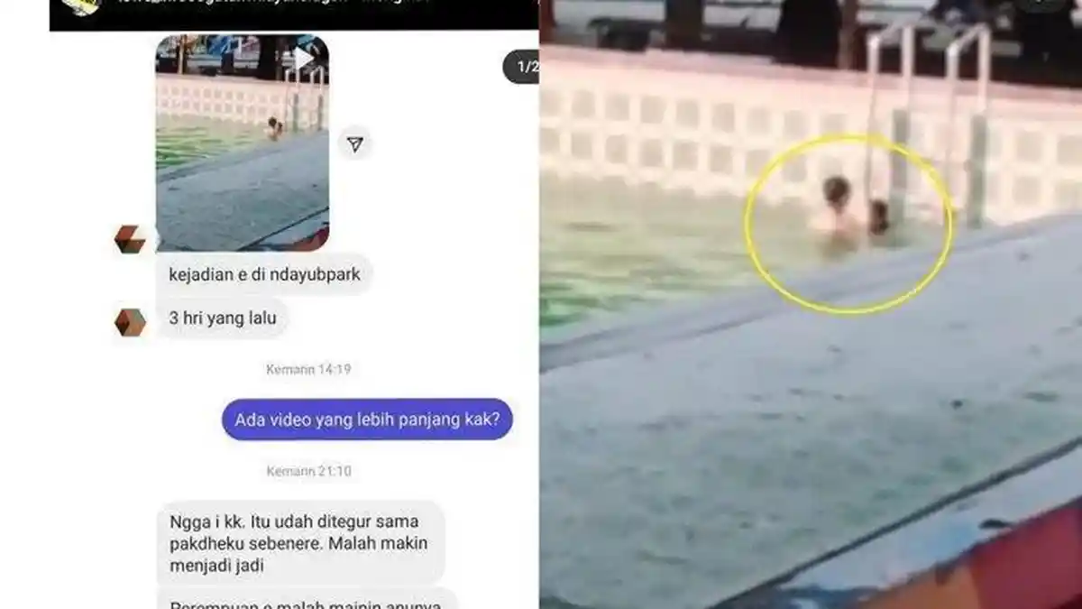 VIRAL DI MEDSOS : Video Pria Wanita Diduga Mesum  di Kolam Renang Sragen, Ini Tanggapan Pengelola