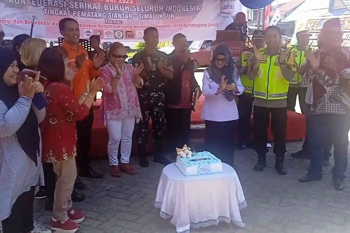 Gembiranya Partai Buruh di May Day, Bisa Bertemu dengan Perwakilan Buruh se-Siantar
