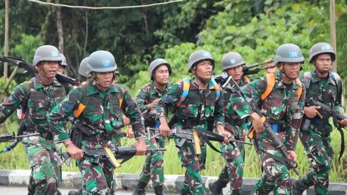 Tim Binsat Brigif 3 Mar Juara Pertama Speed March Ajang Lomba Binsat Pasmar 3