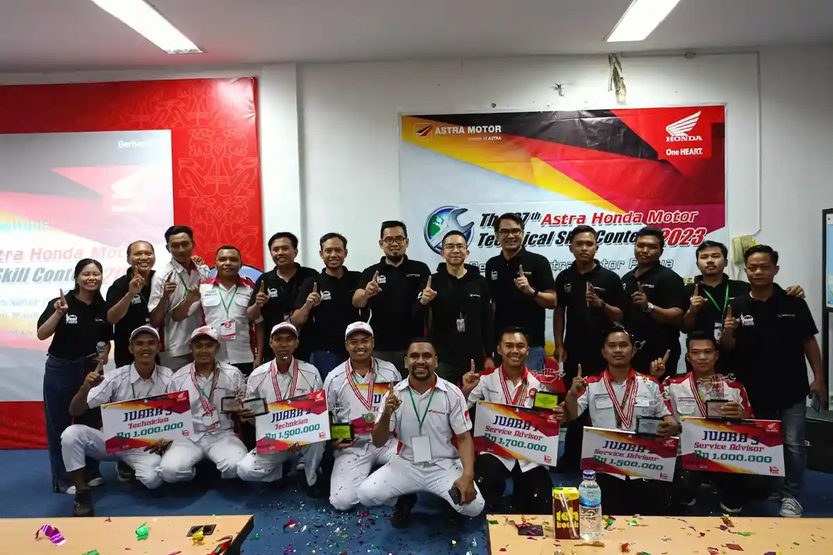 Tingkatkan Skill, Astra Motor Papua Gelar The 27th Astra Honda Motor Technical Skill Contest 2023