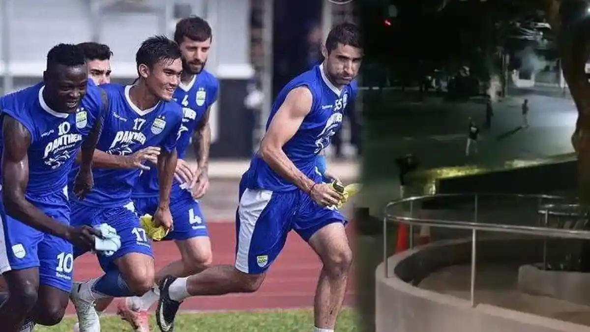 Persib 'Diteror' Dini Hari Jelang Lawan Arema, Massa Datangi Tempat Menginap Sambil Bawa Petasan