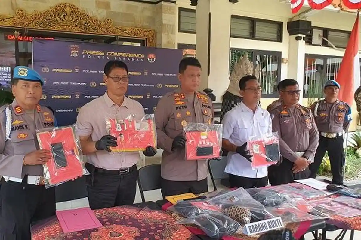 Polres Tabanan Ungkap 4 Kasus Narkoba Sepanjang Agustus 2025, Dua Residivis Berstatus Mahasiswa