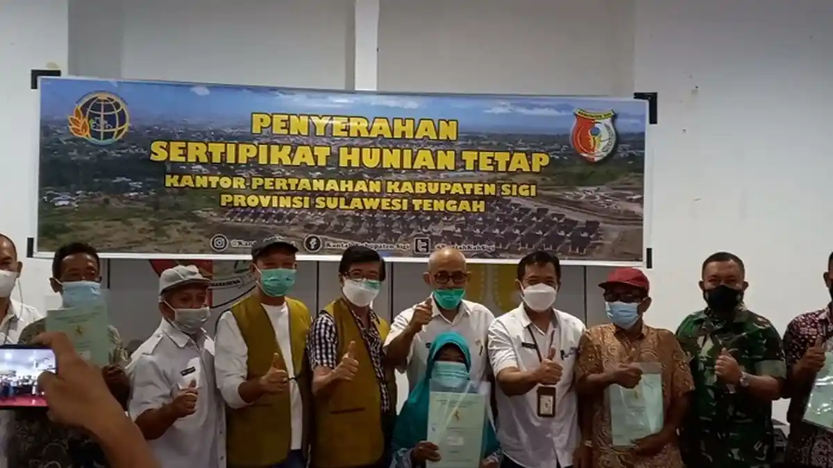 Dua Tahun Berturut-turut, BPN Sigi Terbitkan 693 Sertifikat Hak Milik Huntap