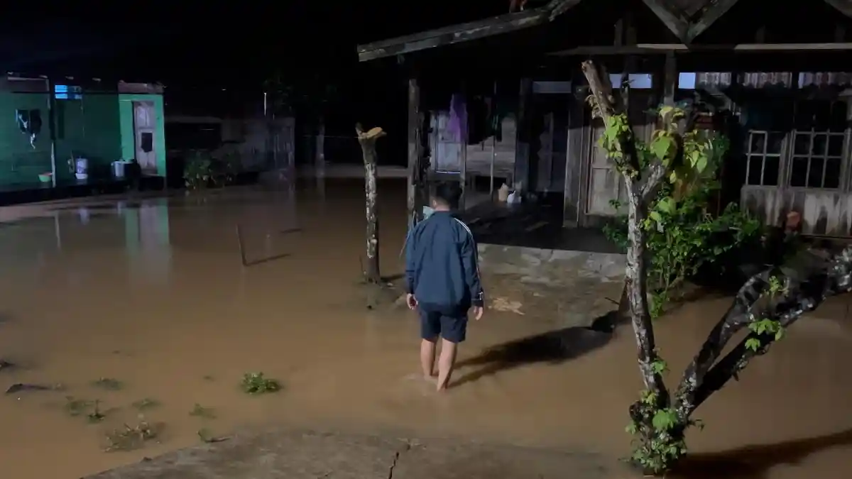 Banjir Terjang Desa Sarigadung Tanahbumbu, Puluhan Rumah Warga Terdampak