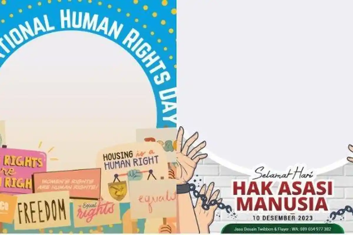 Kumpulan Link Twibbon Hari HAM Sedunia 10 Desember 2023, Cocok Dibagikan di Media Sosial