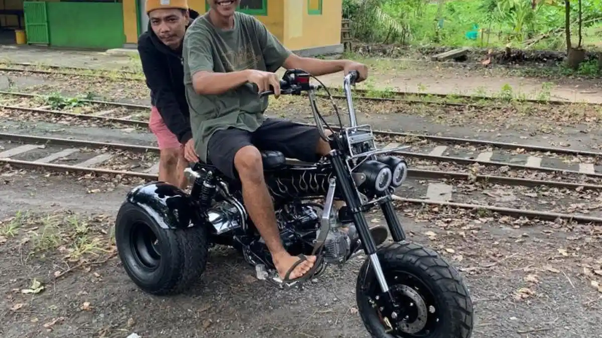 Honda Supra Lawas Disulap Jadi Trike Mini ala GREEN CUSTOM