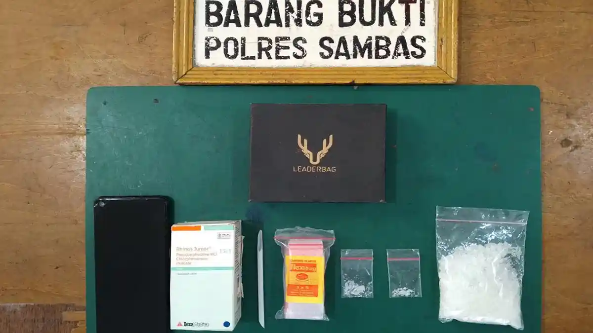 Pengedar Narkoba di Sebawi Dibekuk, Polisi Amankan 51,80 Gram Sabu