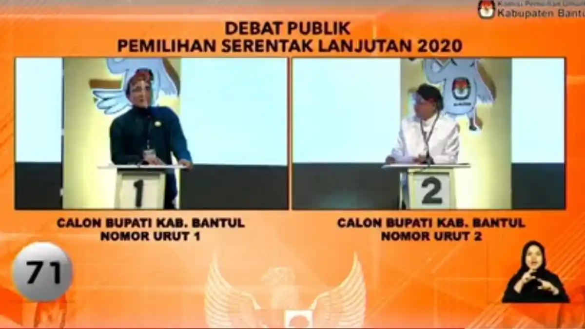 Debat Perdana Pilkada Bantul 2020, Halim vs Suharsono : Pertarungan Ide dan Pesona