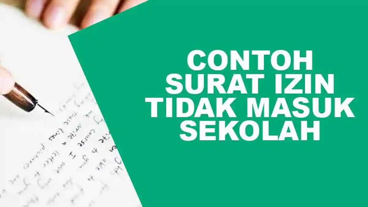 Cara Membuat Surat Izin Tidak Masuk Sekolah SD, SMP dan SMA, Ini Contohnya