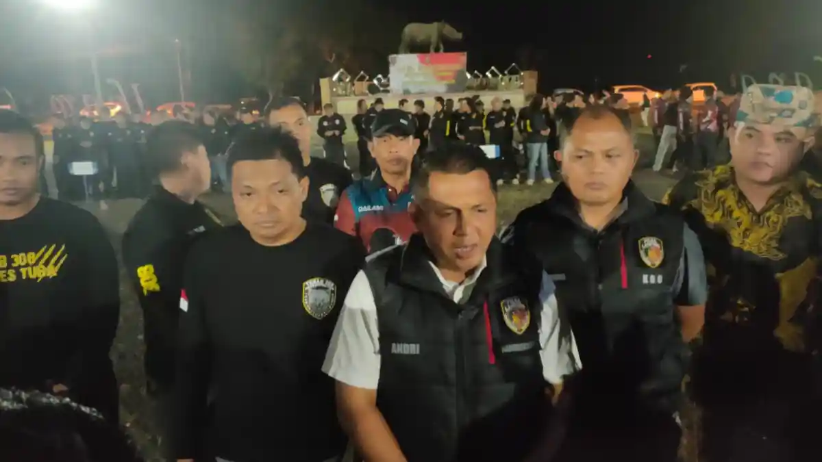 Tekab 308 Rayon 2 Polda Lampung Gelar Apel Gabungan di Lampung Timur