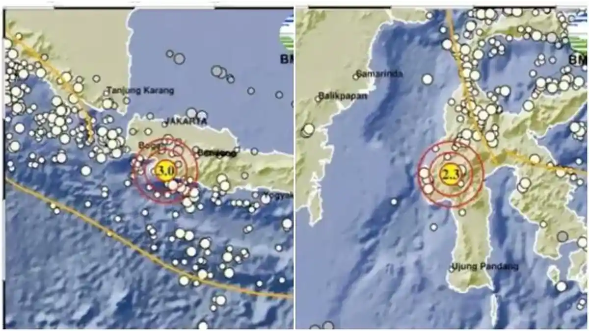 Gempa Bumi Hari Ini, Mamasa 2.3 SR, Sukabumi 3.0 SR, Cek Pusat Gempa Barusan