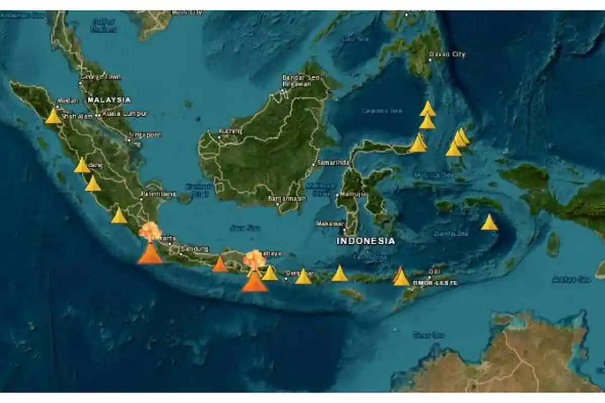 Update Status Gunung Berapi di Indonesia: Semeru dan Merapi Siaga, 17 Gunung Waspada