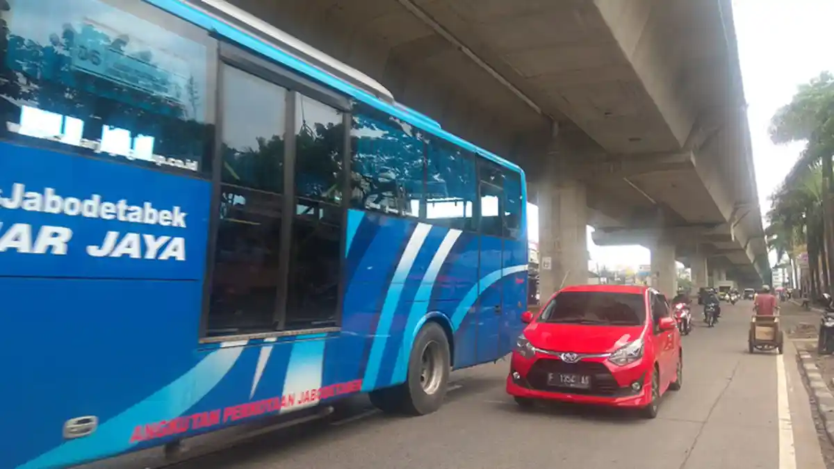 Lalu Lintas di Jalan Sholeh Iskandar Bogor Saat Ini Lancar Kedua Arah