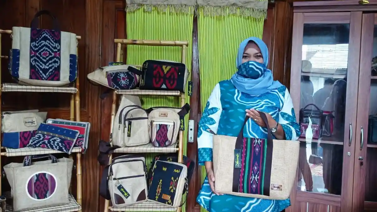 Dari Hobi Membawa Hoki, Warga Kulon Progo Kreasikan Produk Karung Goni Tembus Pasar Internasional