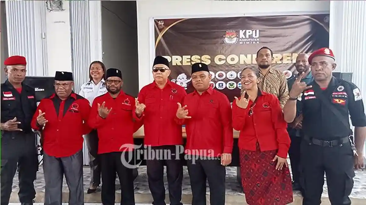 Jadi Partai Politik Pertama, PDI Perjuangan Daftar Caleg DPRD Mimika