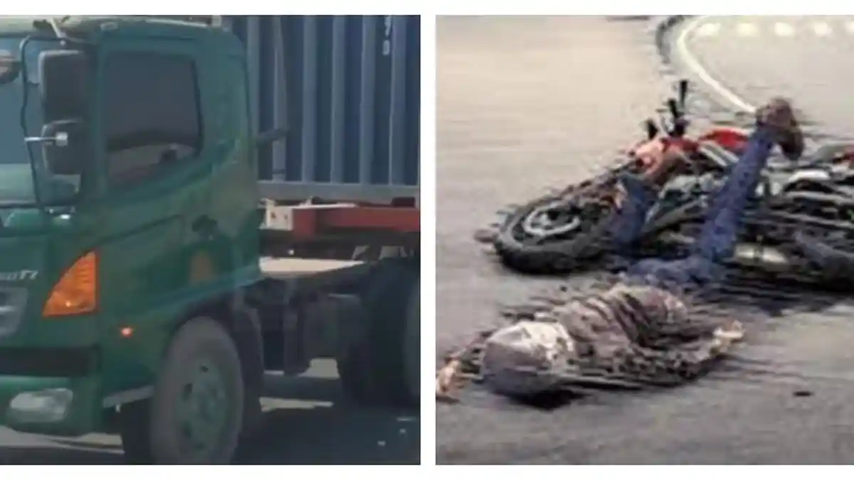 Kecelakaan Hari Ini di Genuk Semarang: Terjatuh Tabrak Rambu, Pemotor Tewas Tertabrak Truk Traktor