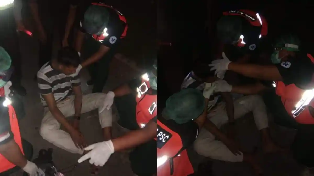 Seorang Pria Mengalami Kecelakaan di Sanur, Sempat Tak Sadarkan Diri