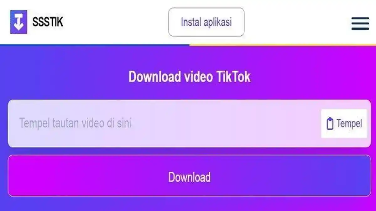 Link TikTok Downloader SSSTikTok Download Video TikTok MP4 dan Convert MP3 Gratis