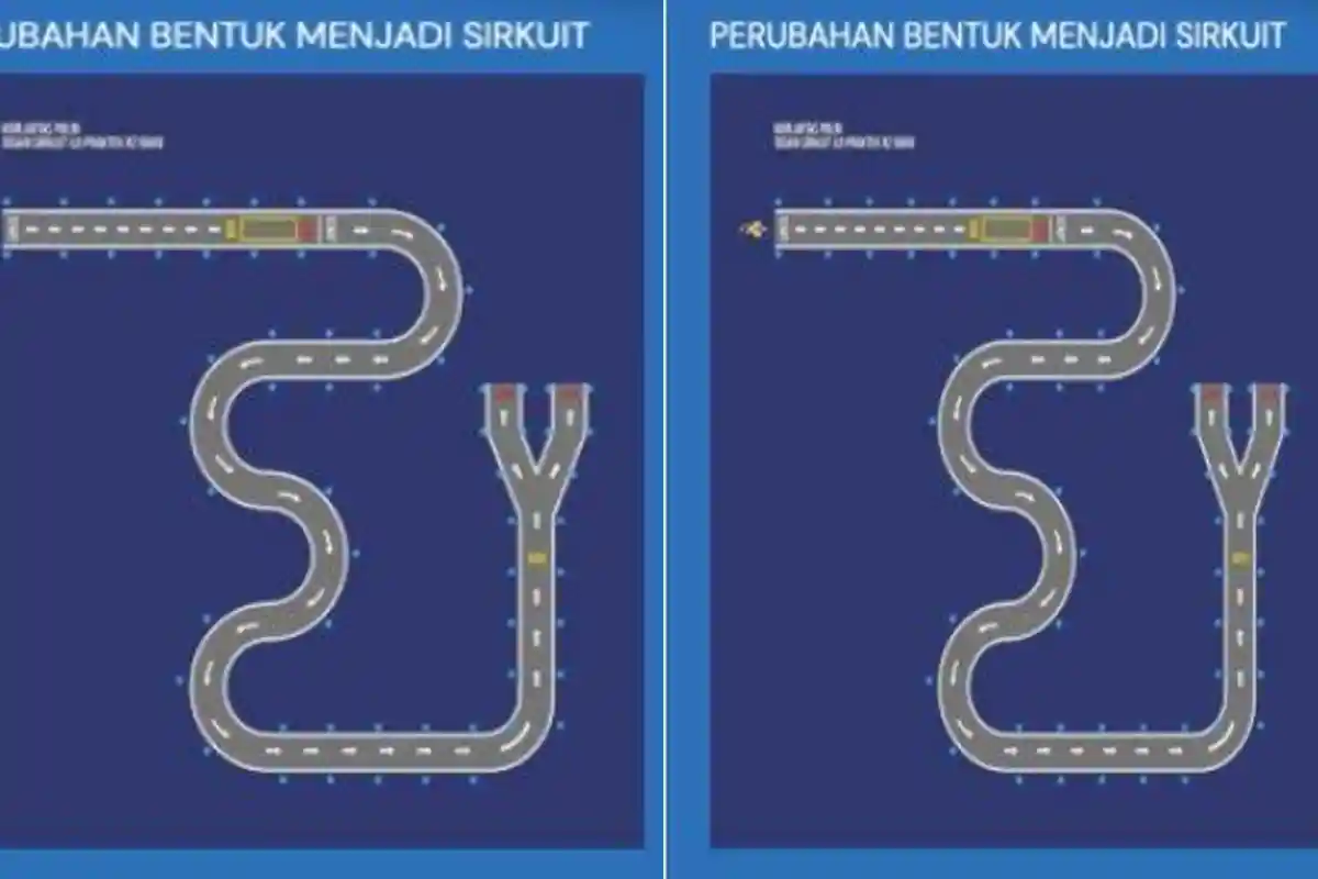 Bentuk Lintasan Ujian Praktik SIM C Baru, Pola Angka 8 dan Zig Zag Diganti Pola S Seperti Sirkuit