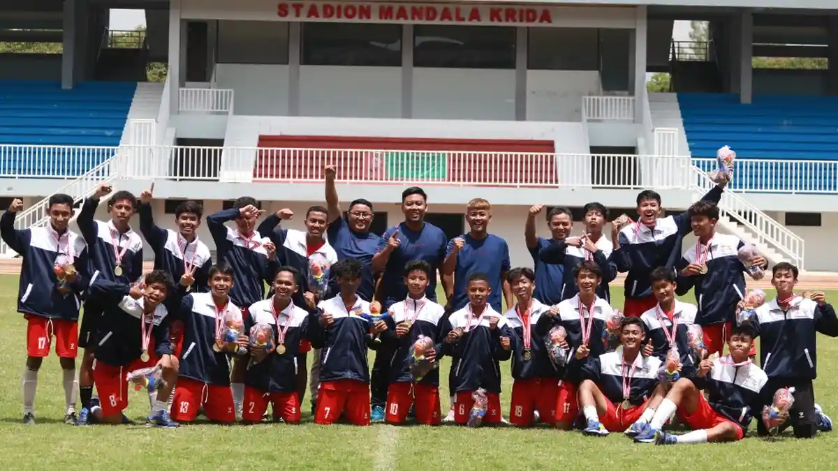 Tim Sepak Bola Bantul Pertahankan Gelar Juara di Popda DIY 2022