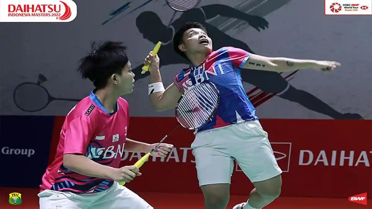 Hasil Apriyani / Siti Fadia vs Chen Qingchen / Jia Yifan Final Indonesia Masters 2022 Sekarang Set 1