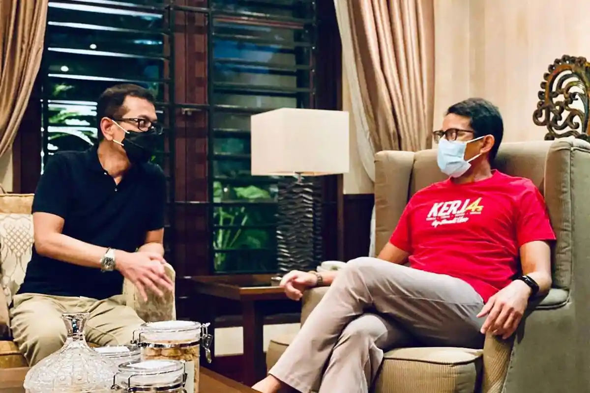 Ditemui Sandiaga Uno di Malam Hari, Wishnutama Sebut Ada Diskusi Santai: Senang Sekali