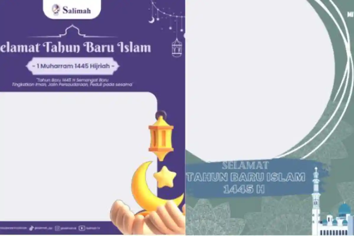 50 Daftar Link Twibbon Tahun Baru Islam 2023 Template Kekinian untuk 1 Muharram 1445 H