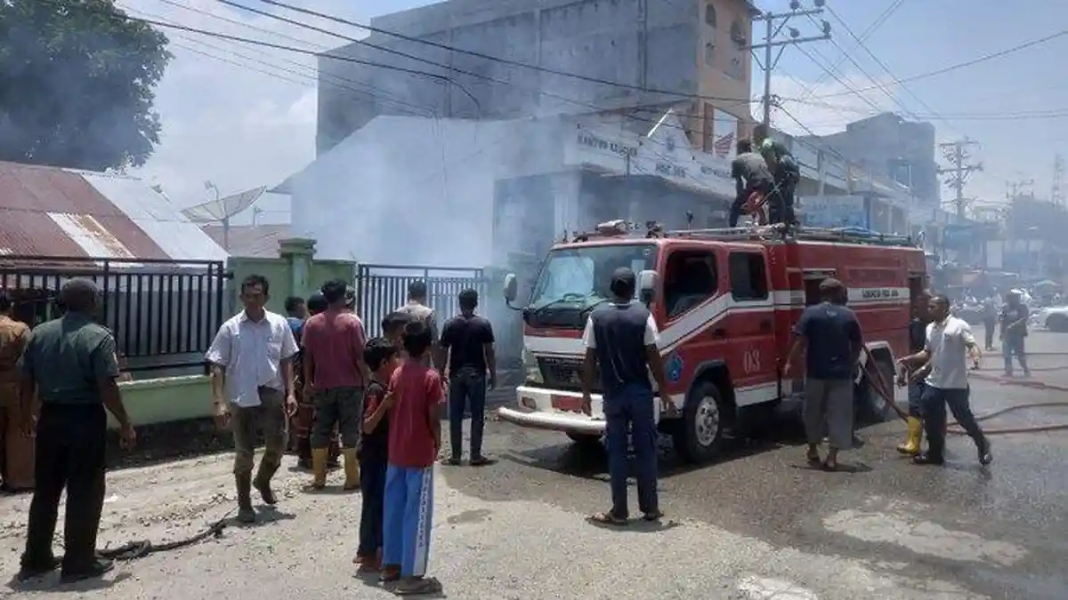 Kebakaran Hanguskan Satu Kios di Pidie Jaya, Kerugian Ditaksir Rp 100 Juta