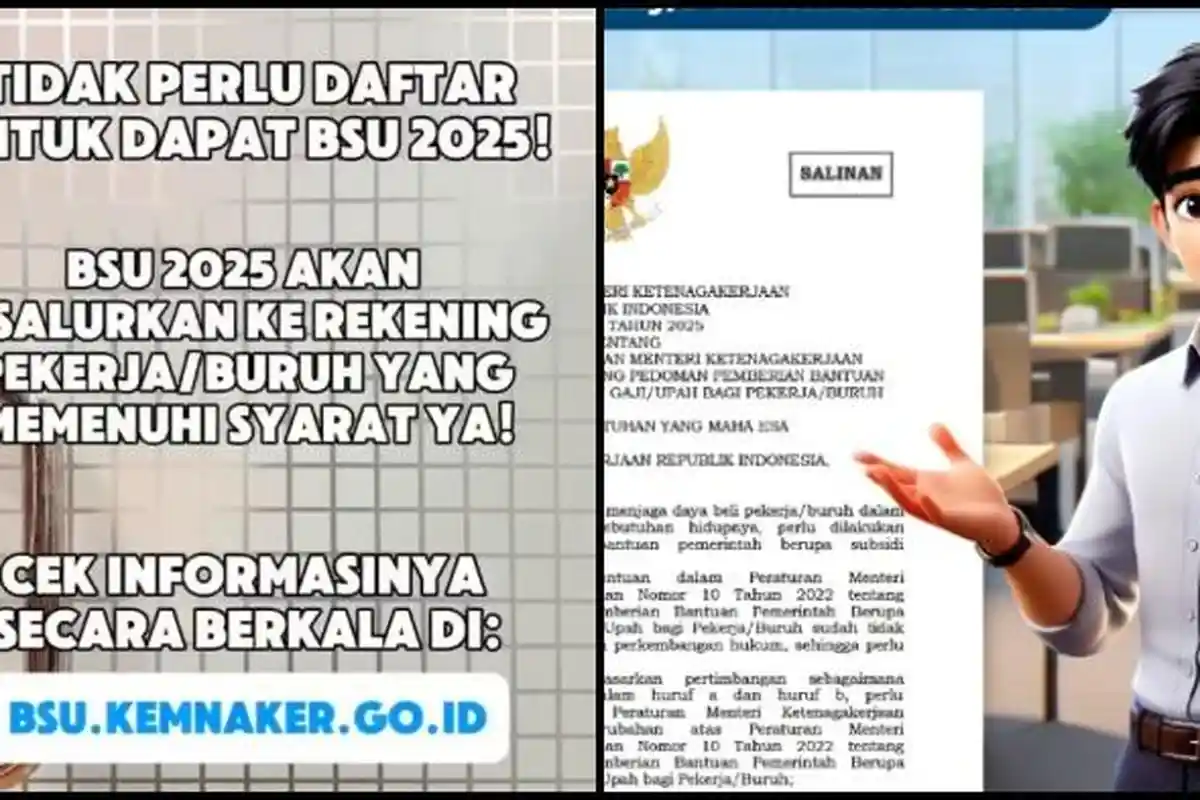 Kemnaker sebut Anggaran BSU 2025 sudah Cair, Cara Cek Status Penerima BSU BPJS Ketenagakerjaan