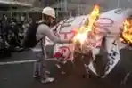 Buruh Dan Mahasiswa Demo Tolak RUU Omnibus Law