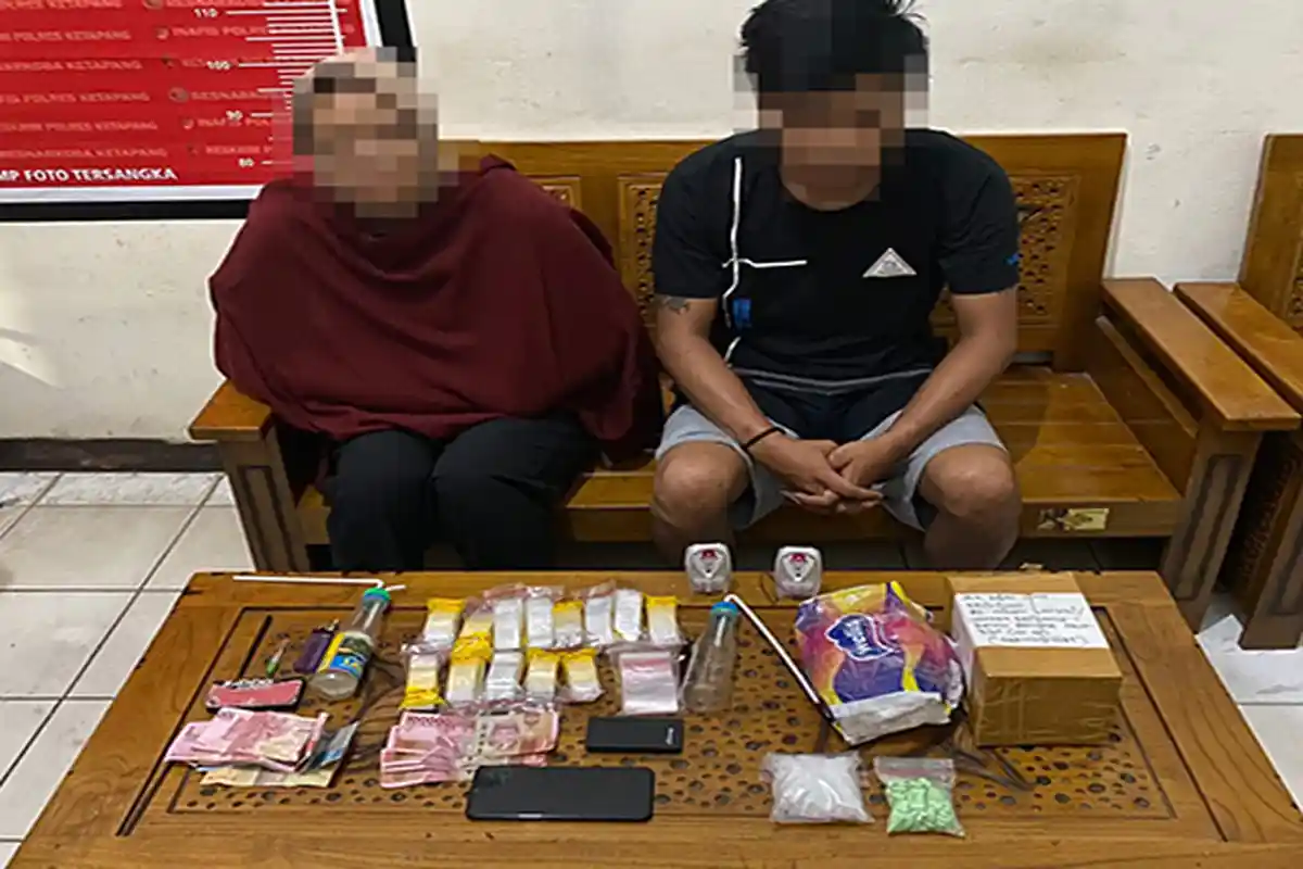Terima Narkoba Jenis Sabu dan Ekstasi dari Pontianak, Pasutri Asal Ketapang Diamankan Polisi