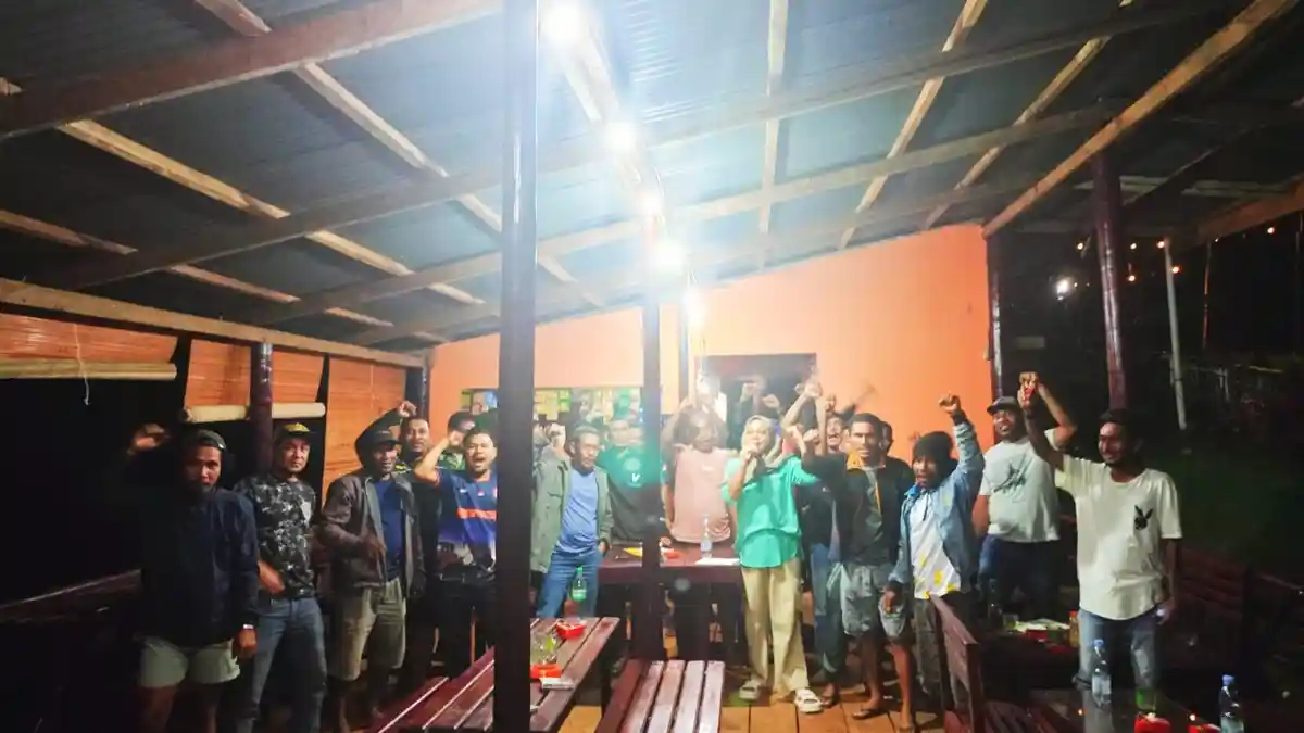 Relawan Dua Desa di Halmahera Tengah Maluku Utara Siap Menangkan Ikram - Ahlan di Pilkada 2024