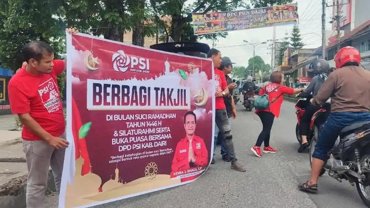 DPD PSI Dairi Berbagi Takjil dan Berbuka Puasa Bersama, Pererat Silaturahmi Antara Kader