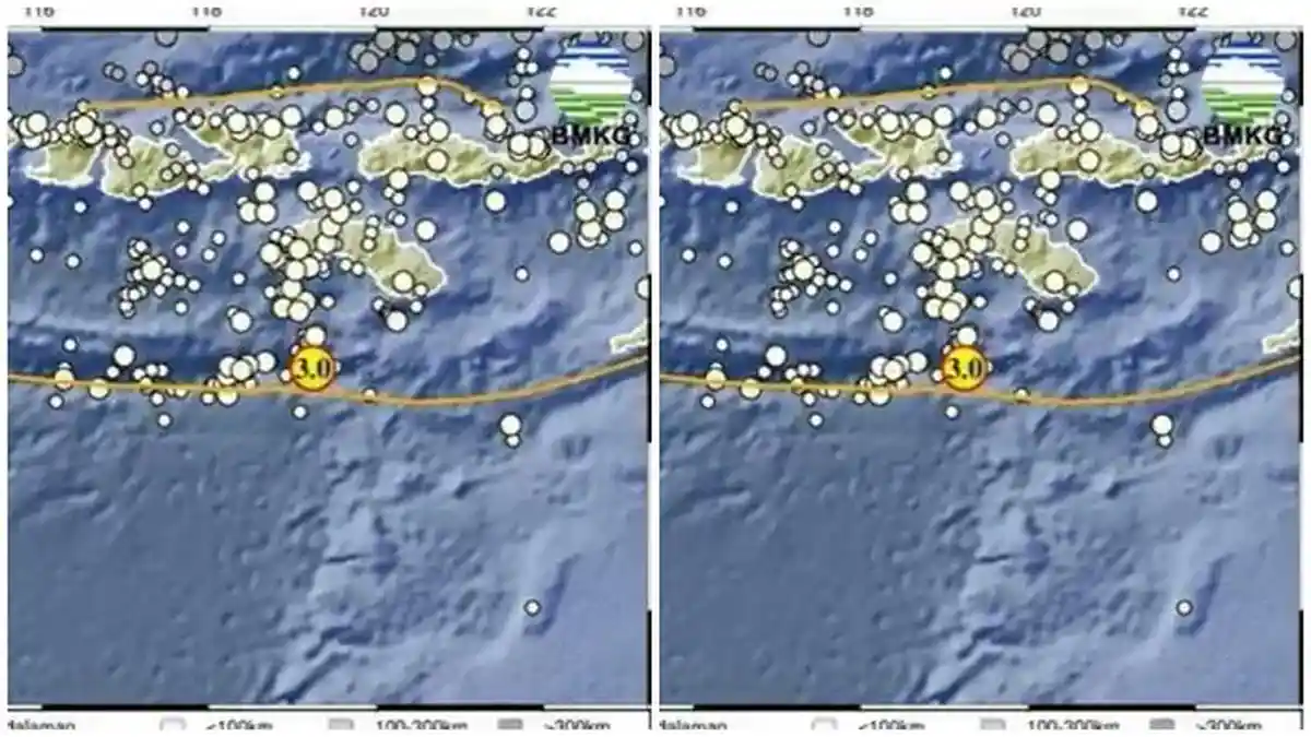 Gempa 3,0 M Guncang Sumba Timur NTT, Simak Informasi BMKG
