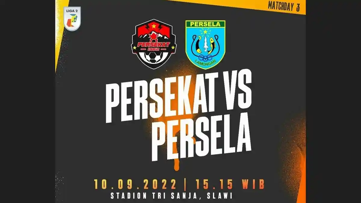 Pertandingan Liga 2 Persekat vs Persela di Trisanja, Berikut Harga Tiket dan Cara Pembeliannya