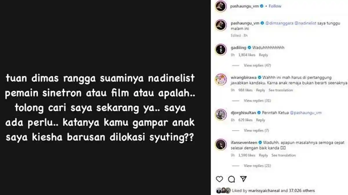 Unggahan Penuh Amarah Pasha Terima Kabar Anaknya Digampar Dimas Anggara: Cari Saya Sekarang