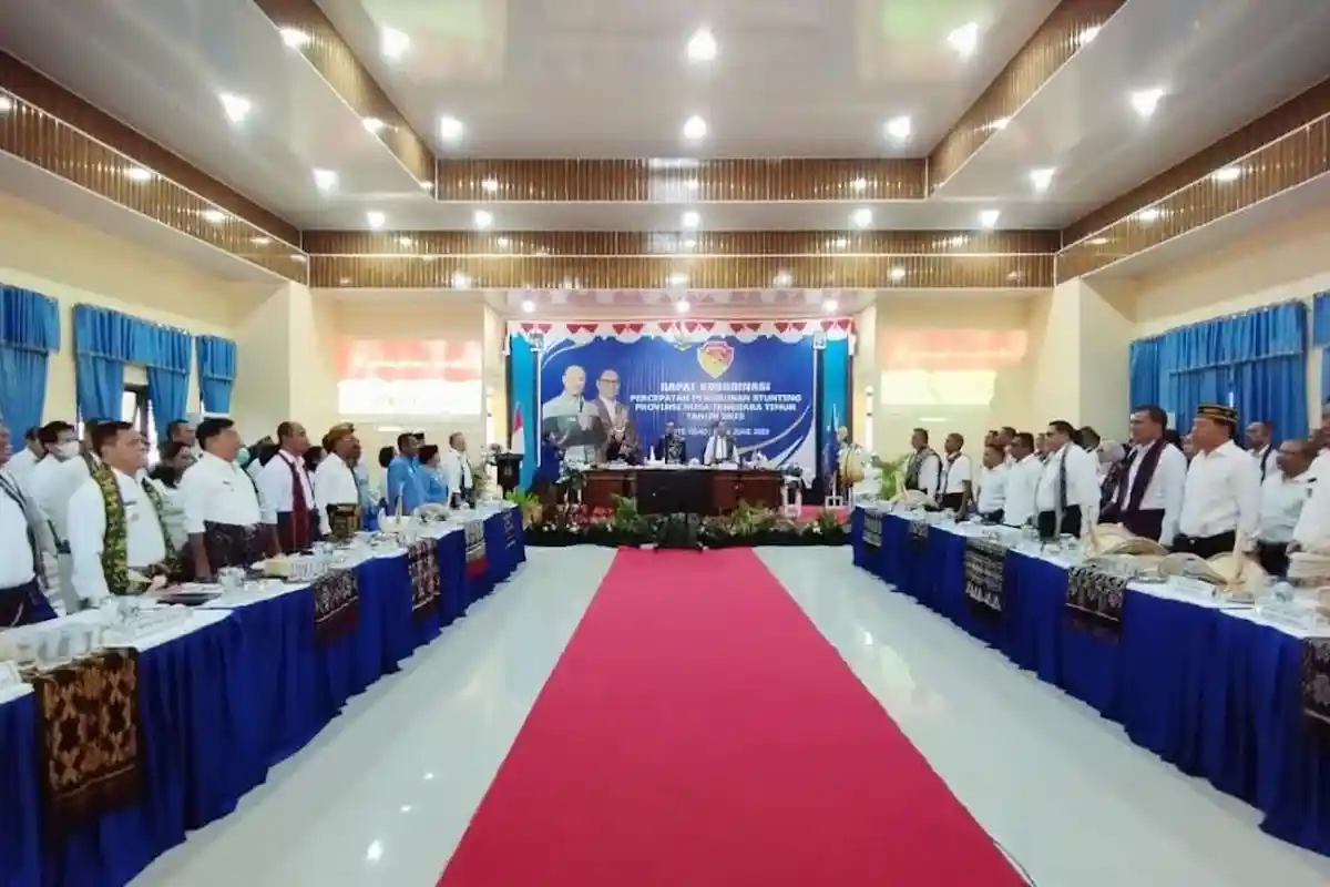 Rakor Percepatan Penurunan Stunting di Rote Ndao Hasilkan Sembilan Kesepakatan Bersama