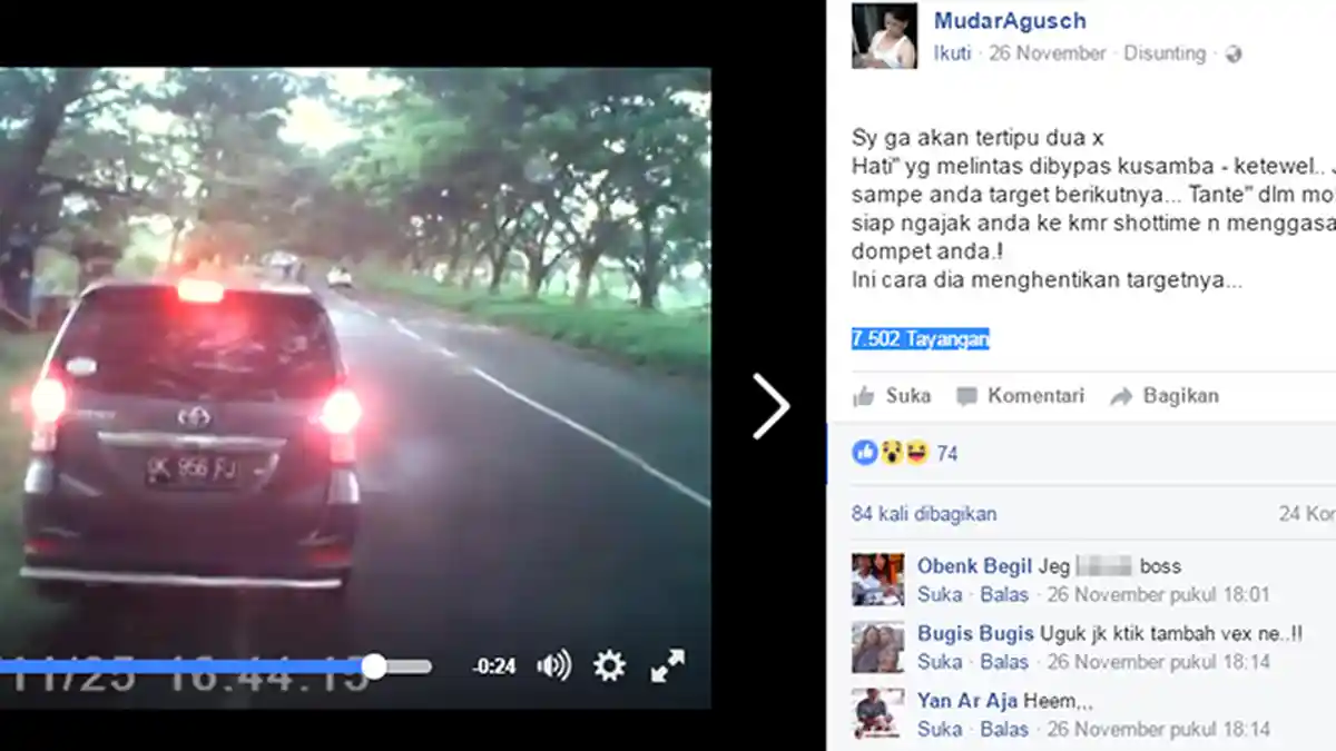 Awas, Wanita Pepet Mobil Lalu Ngajak ‘Short Time’ di By Pass Kusamba, Ini Ciri-cirinya!
