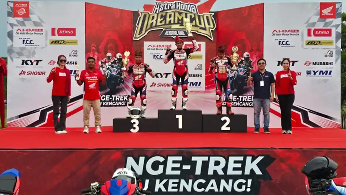 Pembalap Capella Asal Aceh, Abdul Malik Raih Podium Pertama di Astra Honda Dream Cup Riau