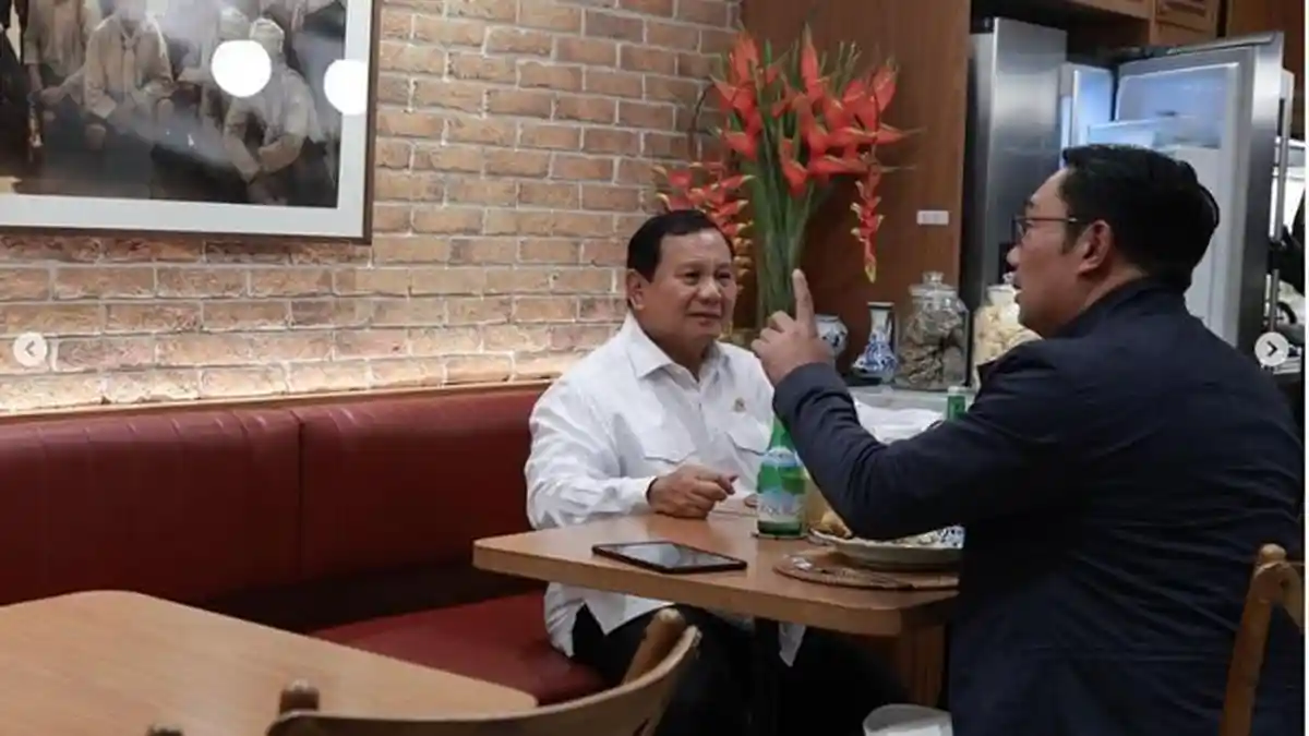 Kisah di Balik Makan Malam Prabowo Subianto dan Ridwan Kamil, Antisipasi Manuver Ganjar di Jabar