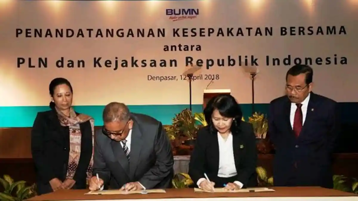 PLN dan Kejaksaan Agung Tandatangani MoU Untuk Percepat Program Listrik 35 Ribu MW